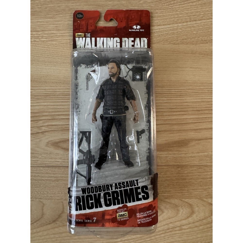 McFarlane Walking Dead Woodbury Assault Rick Grimes Figure Sealed Series 7